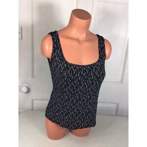 Onyx Night Sequin Tank Top Womens Large